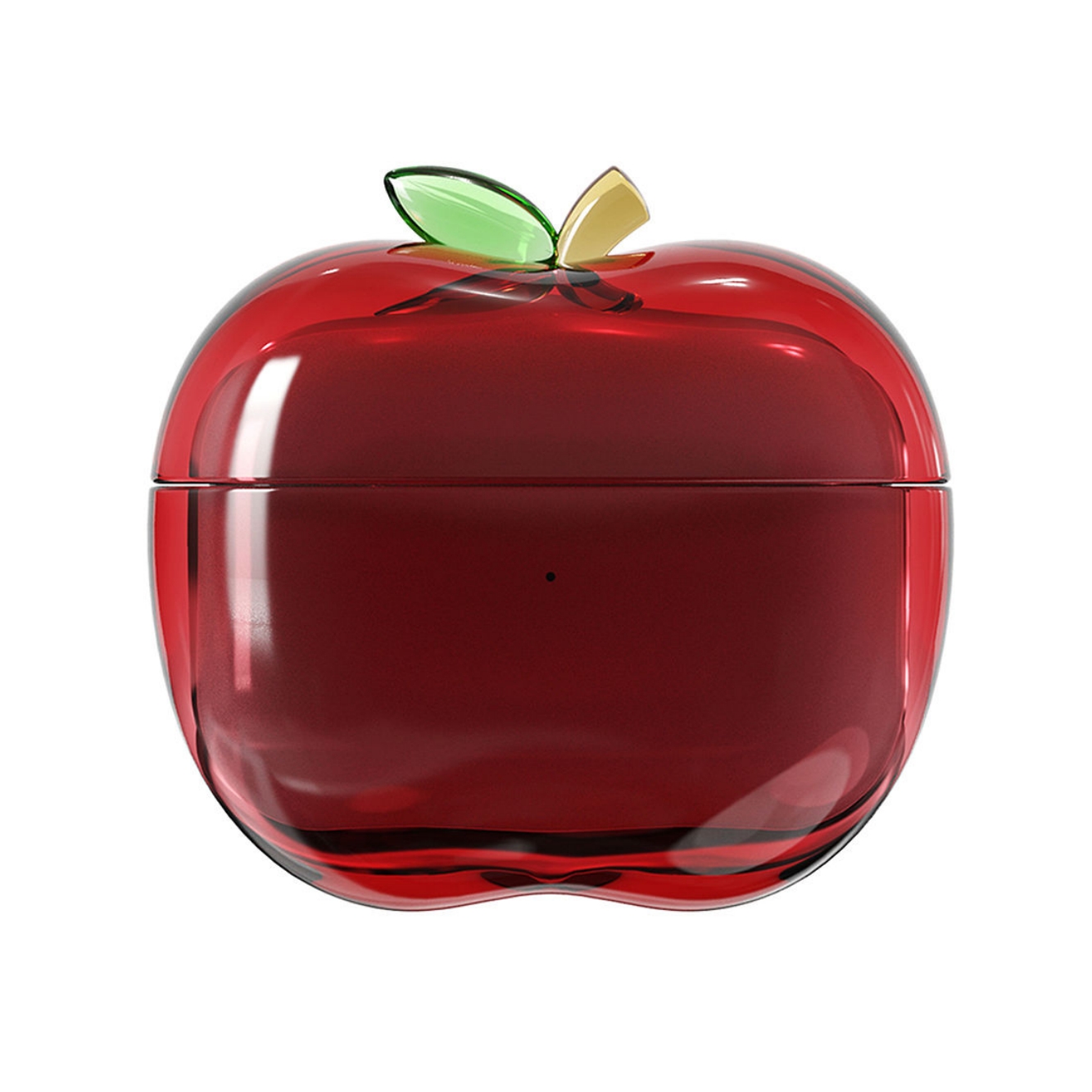 사과 에어팟케이스 에어팟4케이스 이어폰 특이한 귀여운 예쁜 선물 키링 젤리 가벼운 투명 - 상세 이미지 2