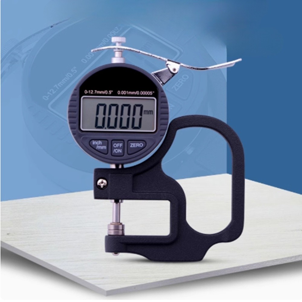 후드 게이지 가죽 원단 두께 측정 공업용 0-12.7mm 0.01mm - 메인 이미지
