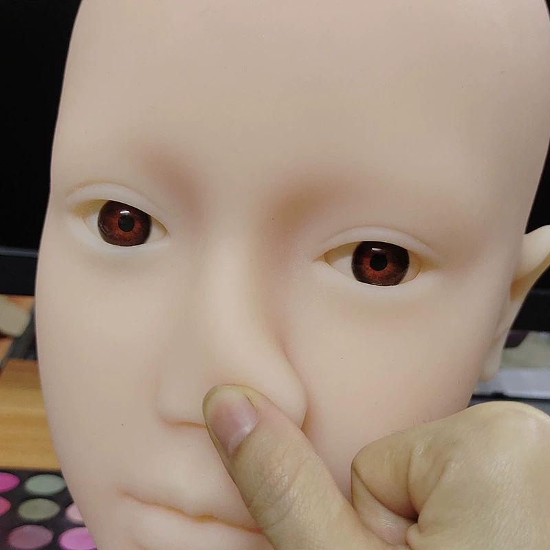 메이크업 연습 마네킹 두상 속눈썹 미용실 색조 화장 가발 - 상세 이미지 4