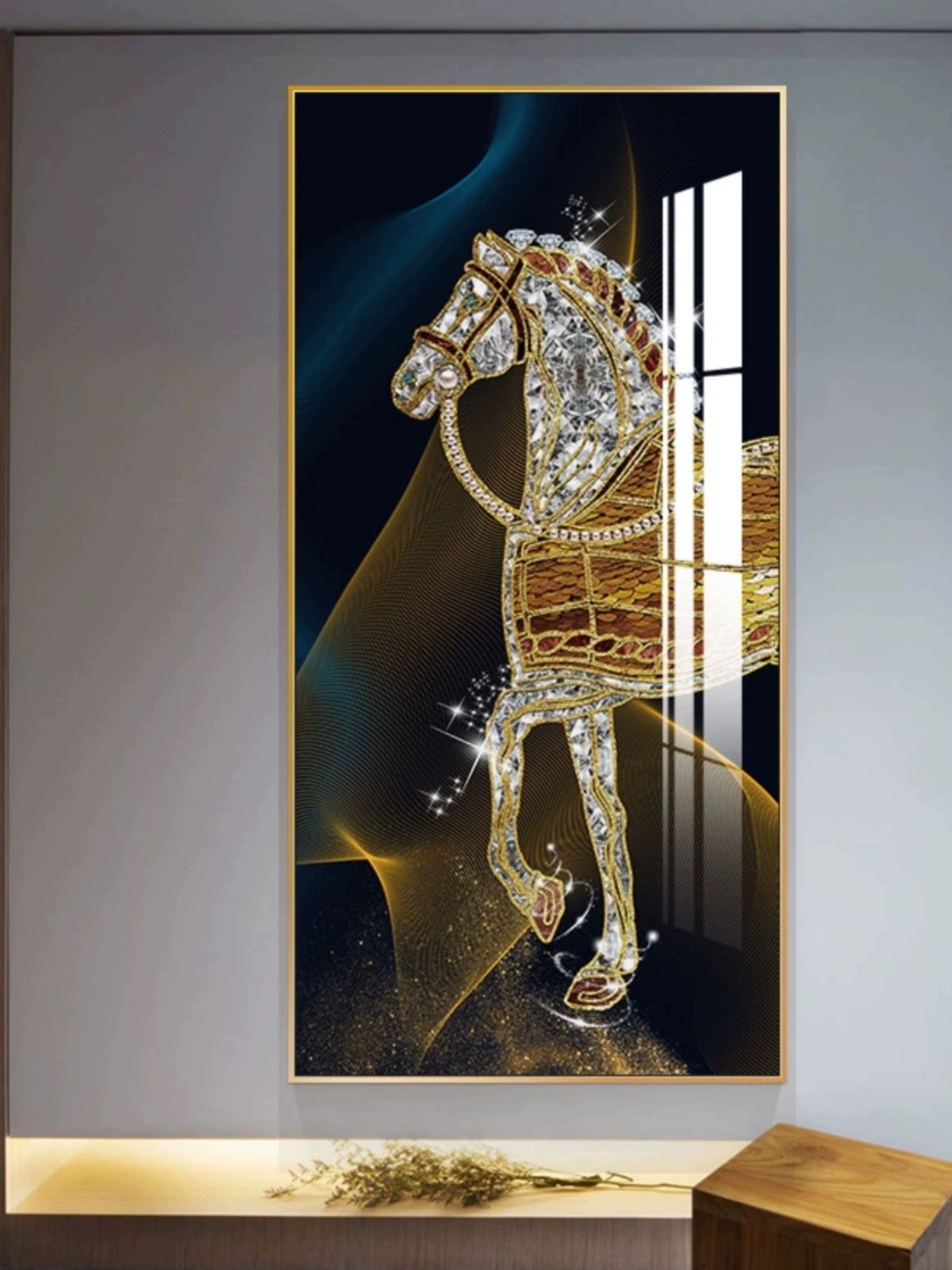 말그림 인테리어 거실 돈들어오는 현관 액자 초대형 A 크리스탈 40x80 0.6m-0.7m 벽면 추천 - 상세 이미지 5