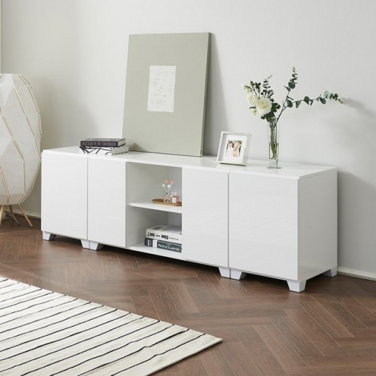 가구산책 하이그로시 거실장 세트 1800 MR232