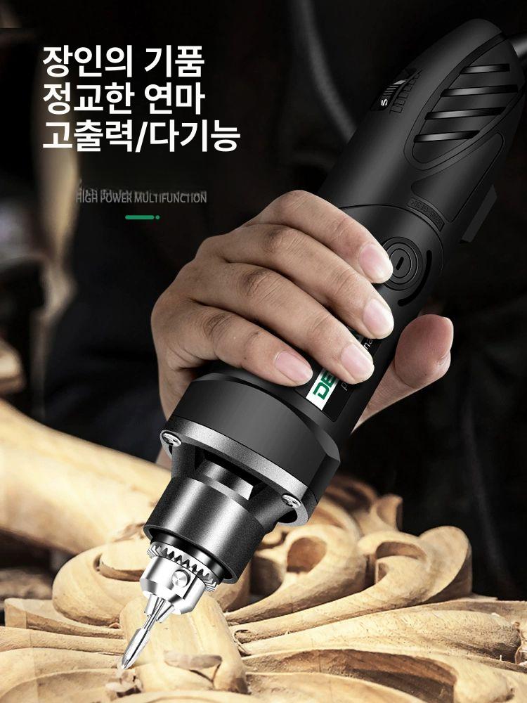소형 전동 연마기 충전 연삭기 폴리싱 샌딩기 사포 240W - 상세 이미지 3