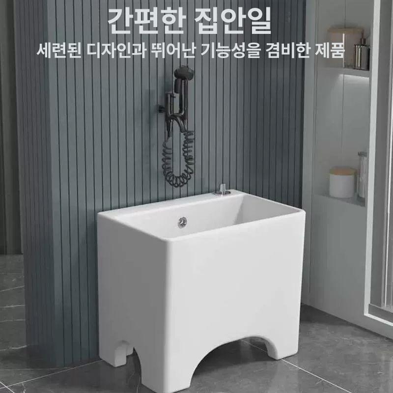 전용 걸레 세정대 병원 화장실 대걸레 야외 밀대 개수대 108 스타일벽걸이형 수도꼭지 길이 46 - 상세 이미지 4