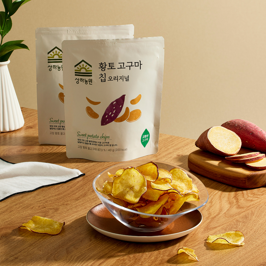 상하농원 황토고구마 칩 40g 8개