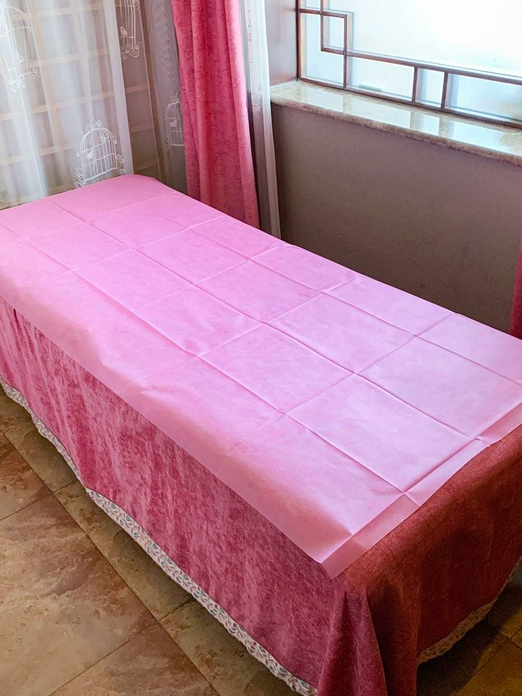 부직포 시트 100매 침대 방수 베드커버 구멍 일회용 마사지 흰색 방수 방유 100x200cm 20매 - 상세 이미지 5