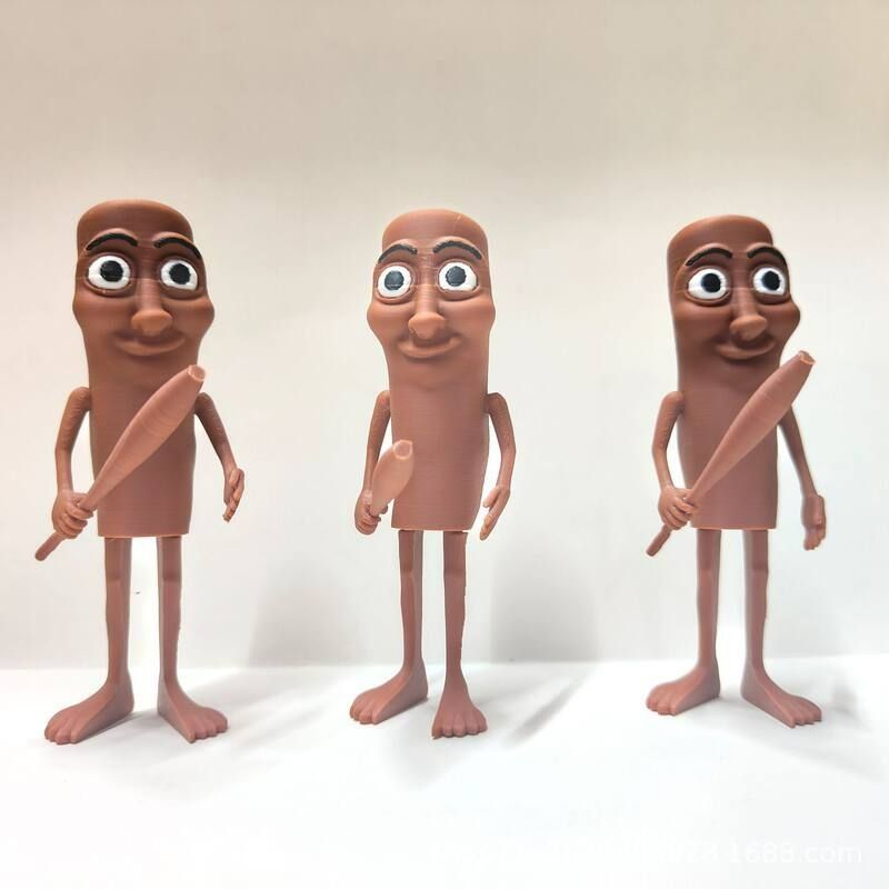 퉁퉁퉁 사후르 이탈리안 브레인롯 생성형 인공지능 밈 3D 프린트 피규어 피겨 퉁퉁퉁 사후르 (높이 13cm) - 상품 이미지