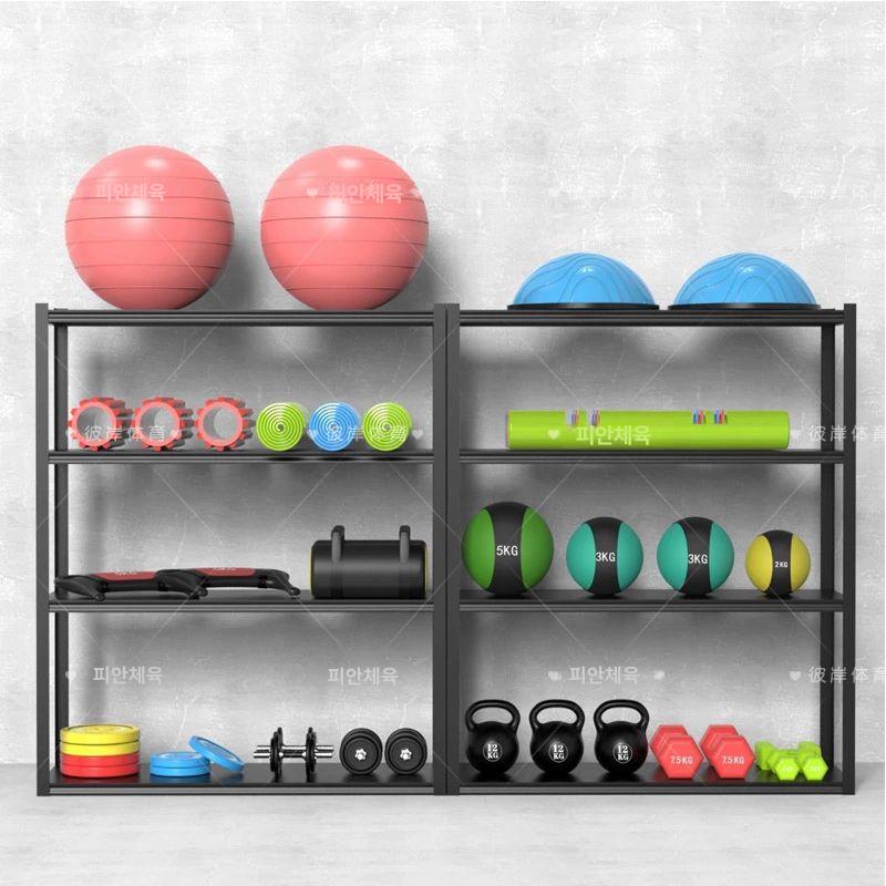 소도구 정리함 헬스장 운동기구 선반 거치대 홈트 요가 검정 300x50x183cm - 상세 이미지 4