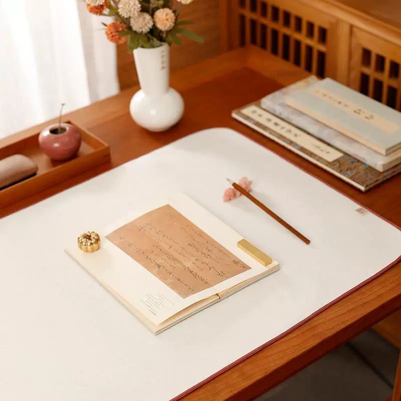 서예깔판 멍석 동양화 깔판 민화 캘리그라피 천깔판 모포 우아한 초록색 양모 패딩 50x70cm 기본 - 상세 이미지 3