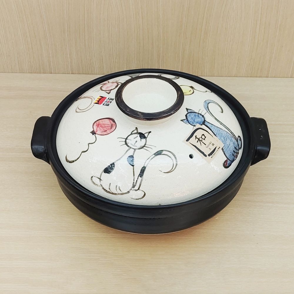 세라믹 일본뚝배기 전골냄비 솥밥 도자기 계란찜 요리 M5014 - 상품 이미지