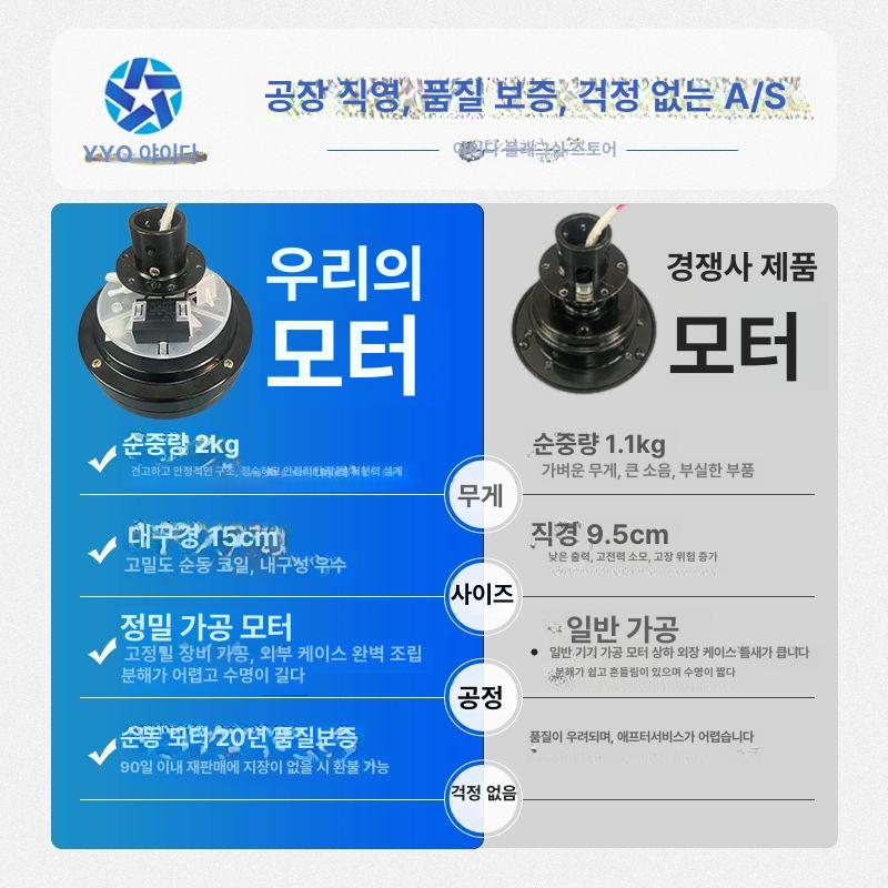 메탈 실링팬 카페 식당 대형 거실 천장 레스토랑 환기 목재 3엽 42인치 106cm 벽면 조정 - 상세 이미지 3