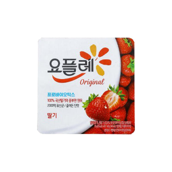 빙그레 요플레 딸기 85ml, 24개 - 상품 이미지