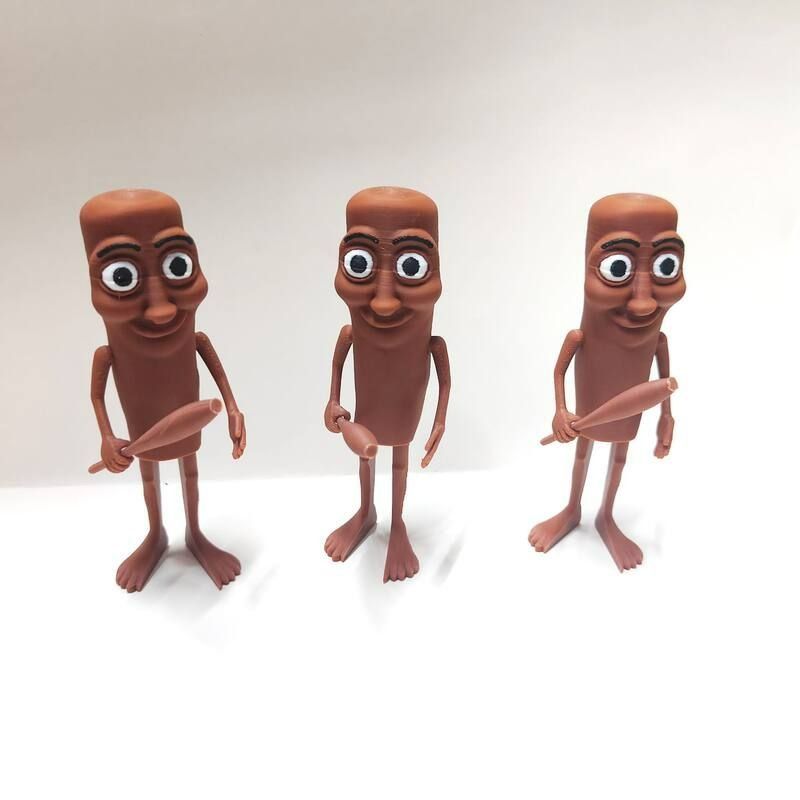 퉁퉁퉁 사후르 이탈리안 브레인롯 생성형 인공지능 밈 3D 프린트 피규어 피겨 퉁퉁퉁 사후르 (높이 13cm) - 상세 이미지 5