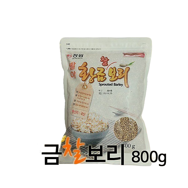 정원 특허품 톡톡터지는 발아 황금찰보리 800g 2024년햅곡 : 메이빈마켓