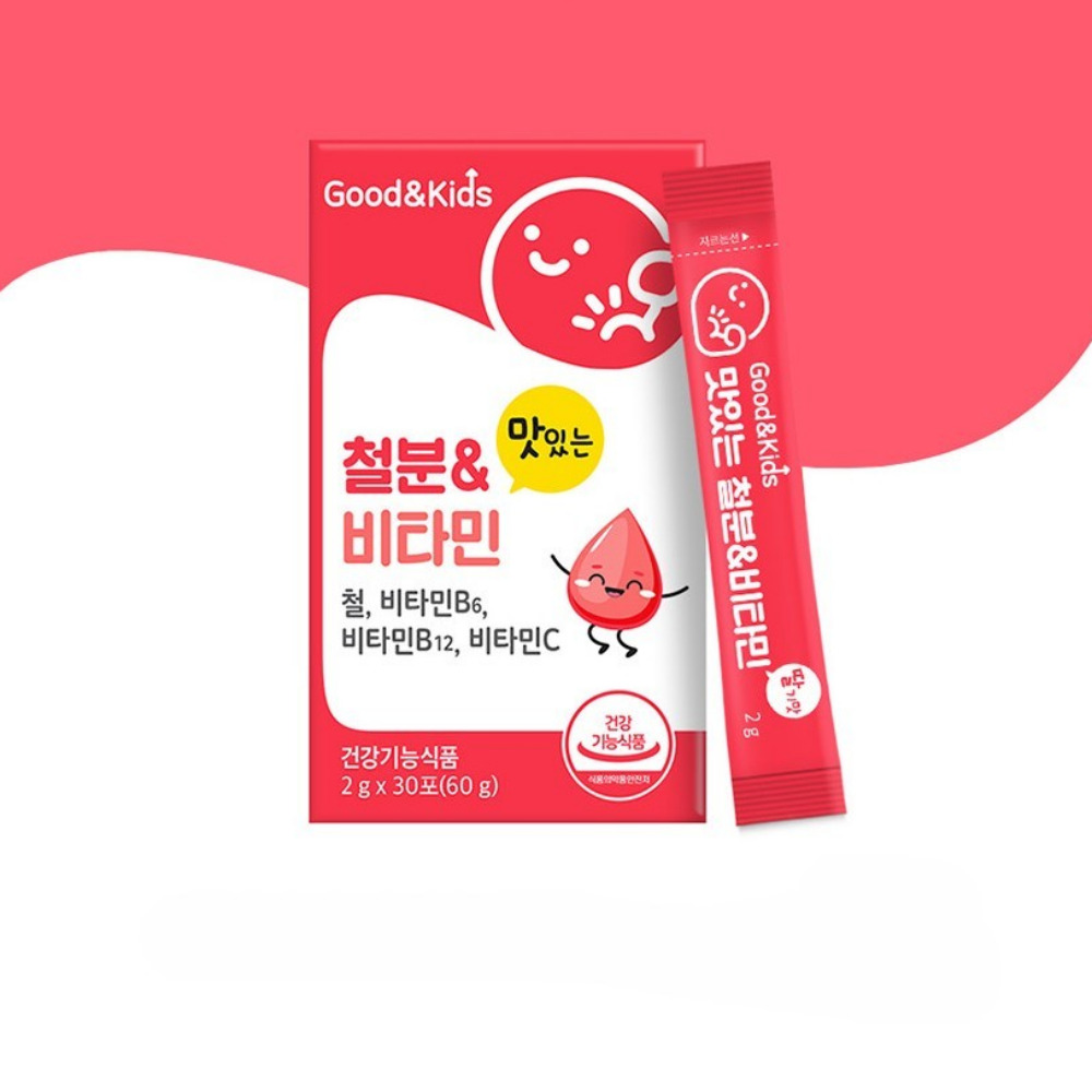 내츄럴플러스 굿앤키즈 맛있는 철분 비타민 두돌 아기 많은음식 복용시간 30포, 1개 - 상세 이미지 3
