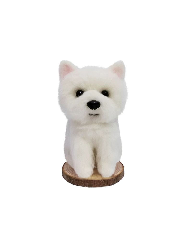 반려견 인형 강아지 주문제작 리얼 장식품 선물 고양이 강아지 고양이 실목 바닥판 - 상품 이미지