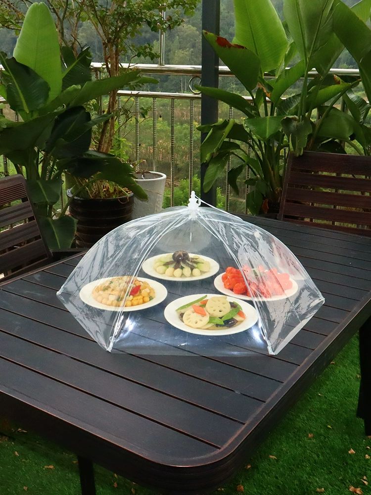 투명 밥상보 음식 덮개 상커버 투명한 반찬 푸드 펜션 55x37cm 직사각형 플라스틱 방진커버 - 상세 이미지 3