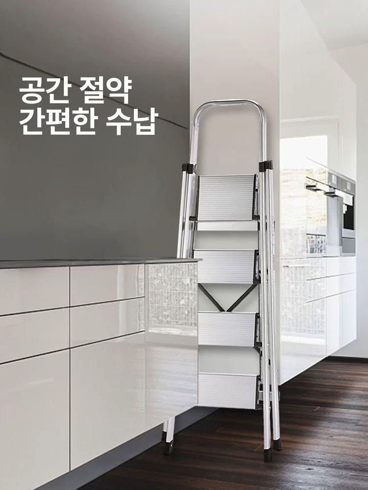 도서관 사다리 알루미늄 옷가게 도배 복층 계단식 다락방 청동 6단 사다리 3.2 메가 하이룸 적용 - 상세 이미지 3