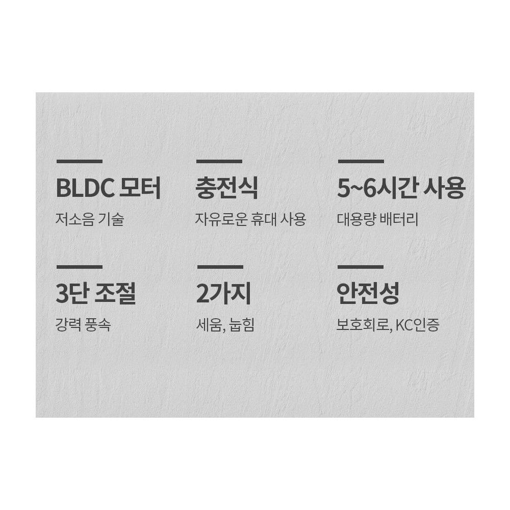 손풍기 휴대용 선풍기 핸디 미니 선물 화이트 - 상세 이미지 3