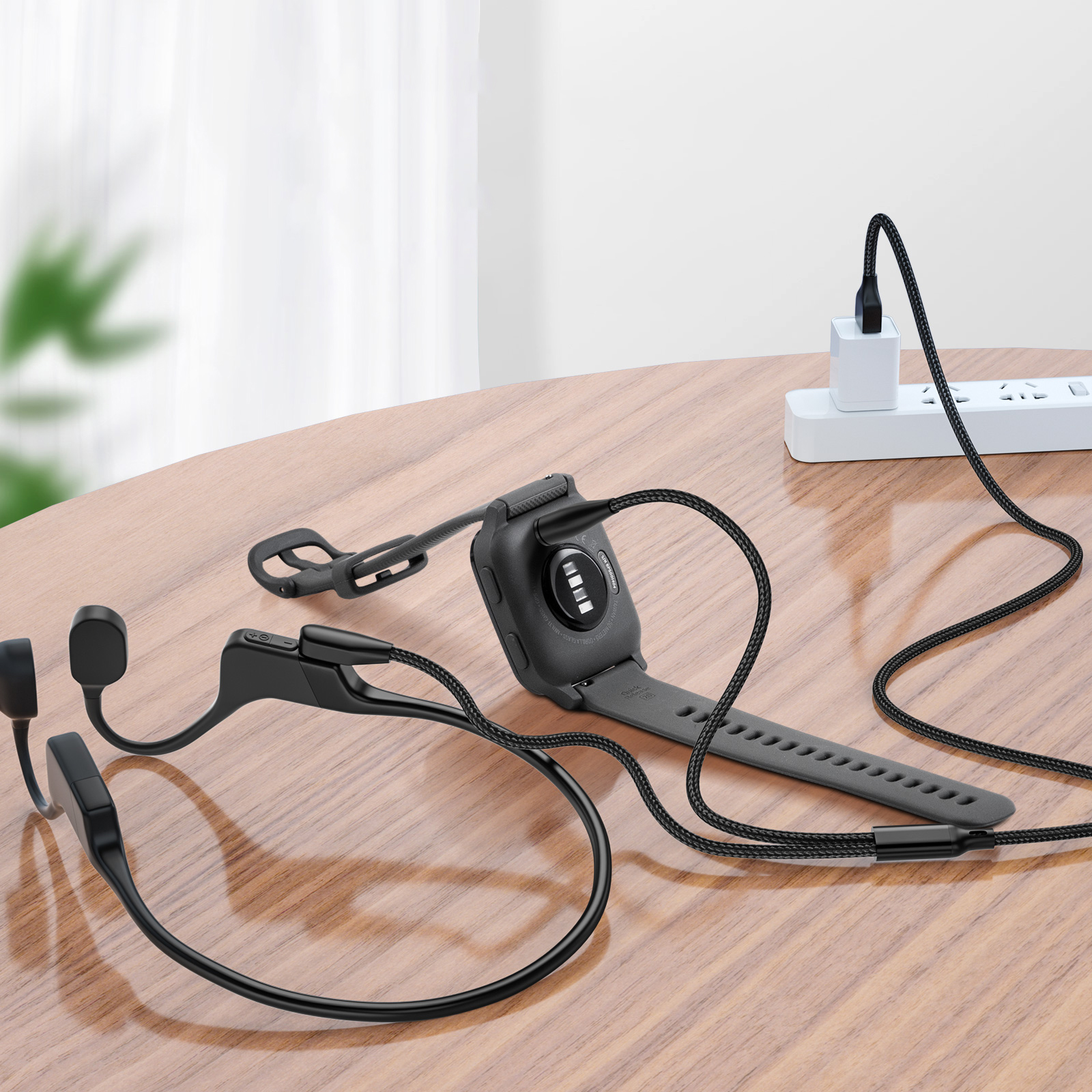 가민충전기 샥즈 오픈런 동시 충전 케이블 1M USB A C 타입 S810 S803 이미지 7