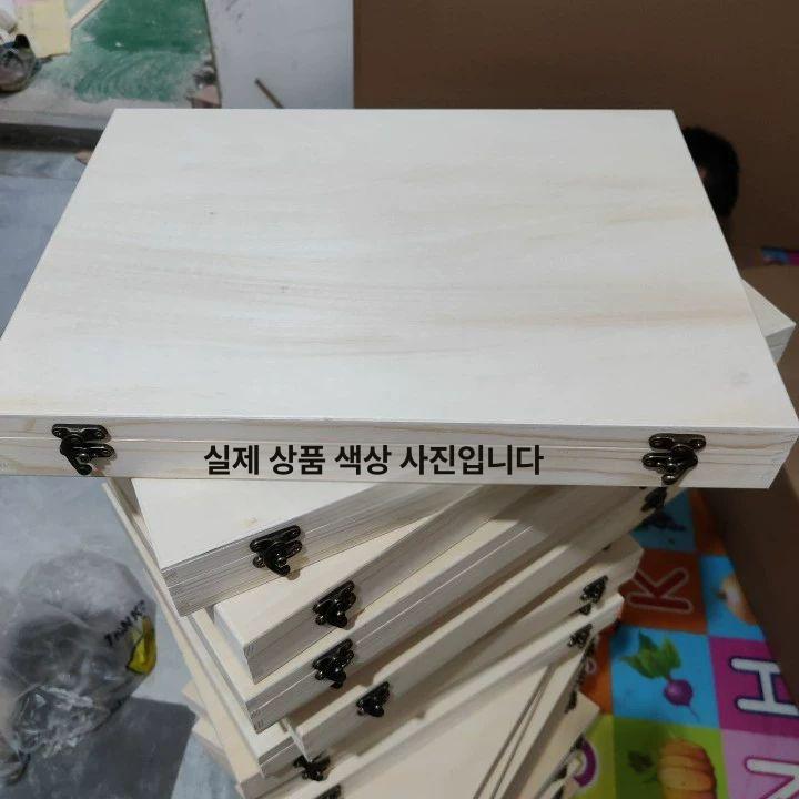 영정사진 보관 나무상자 납골당 유품 애완동물 귀중품 35cmx25cmx10cm 복고풍 잠금장치 - 상세 이미지 3