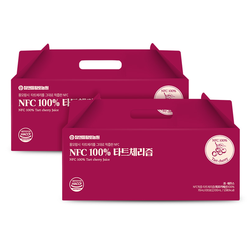 참앤들황토농원 타트체리 주스 착즙 원액 70ml, 60개