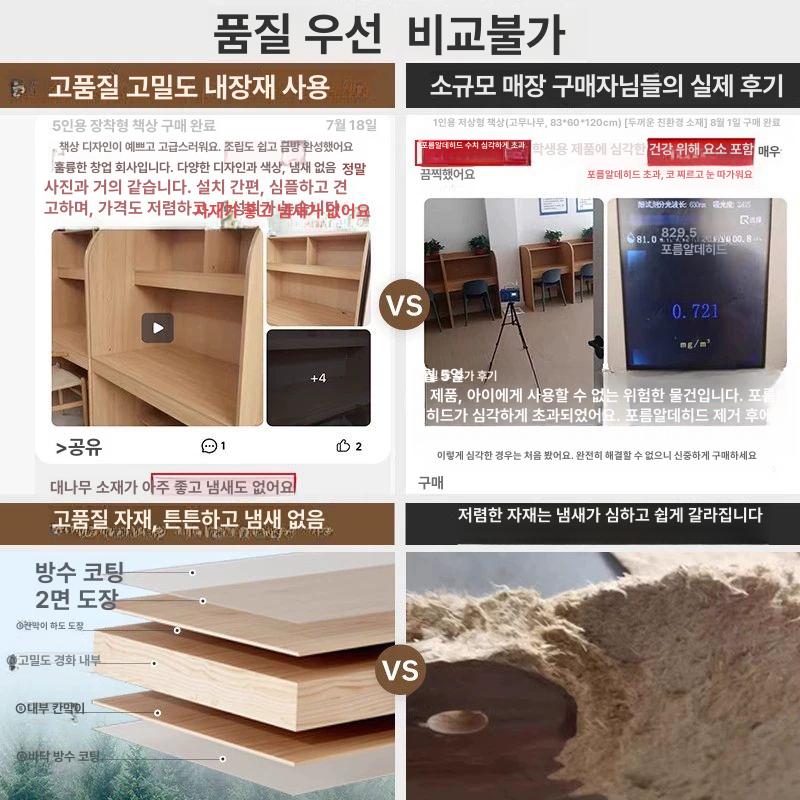 스카책상 도서관 집중력 독서대 독서실 테이블 공시생 특별가 원가 절감 85x60x120 클라우드 - 상세 이미지 2