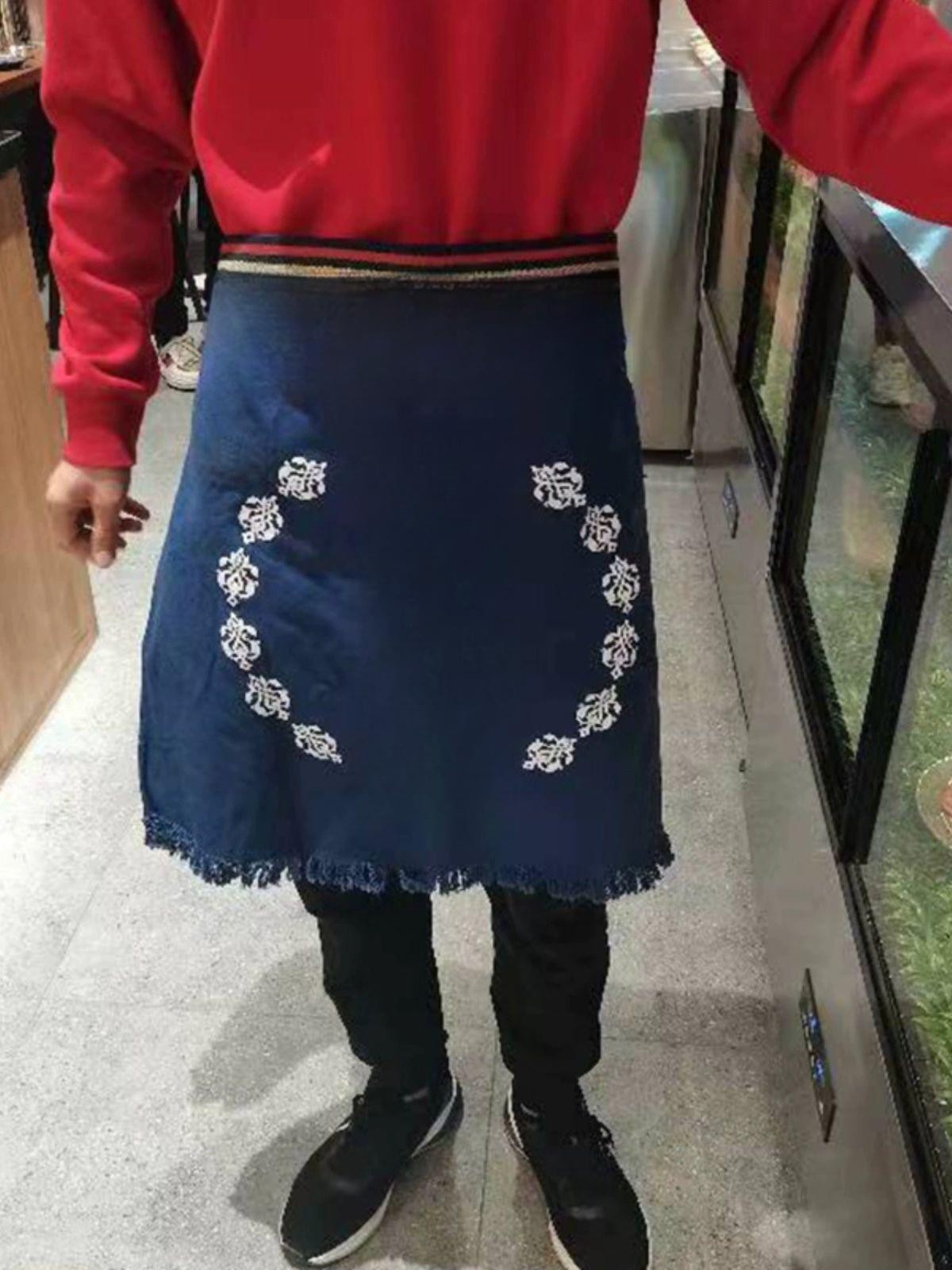 일본 이자카야스타일 작업복 조리복 선술집 초밥집 식당 일본식 앞치마 1 A - 상품 이미지