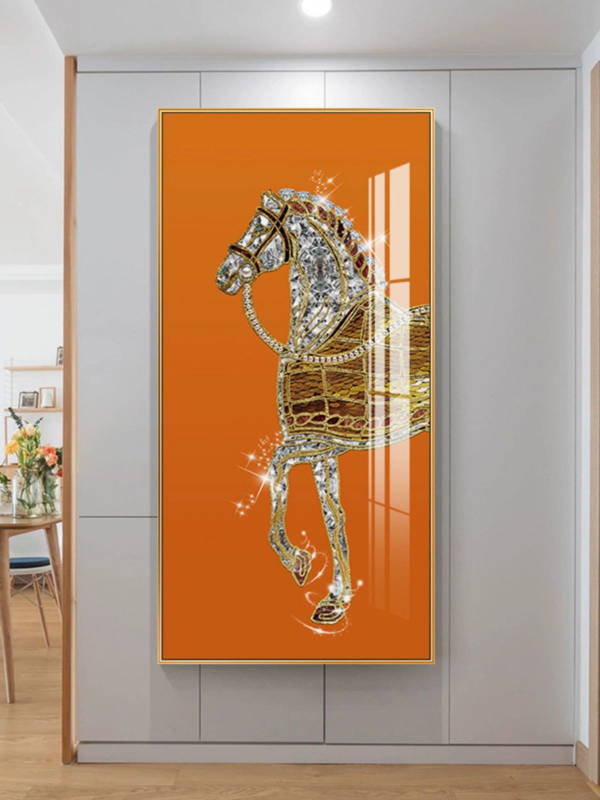 말그림 인테리어 거실 돈들어오는 현관 액자 초대형 A 크리스탈 40x80 0.6m-0.7m 벽면 추천 - 상세 이미지 2