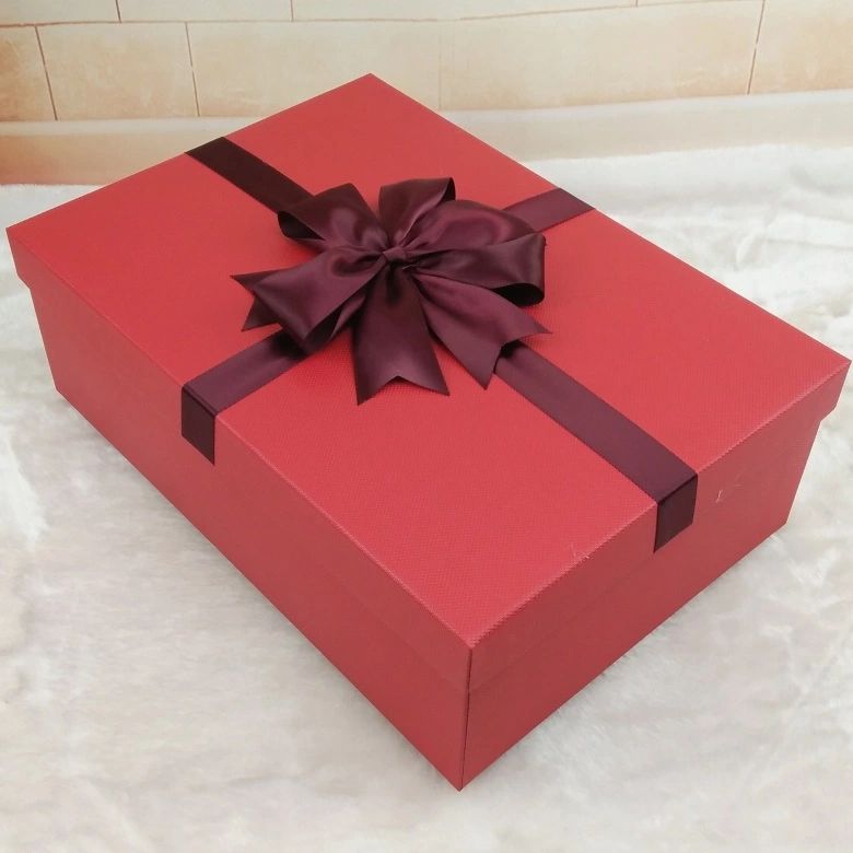 대형 선물 상자 답례품포장박스 드레스 재킷 정장 케이스 진주 빨강 내경 31cmx23cmx3cm - 상세 이미지 2