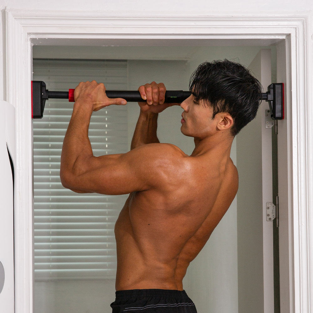 하디로어 와이드 문틀철봉 가정용 실내 턱걸이 홈트 운동기구 철봉 풀업 봉 방문 틈 도어짐 제품 이미지