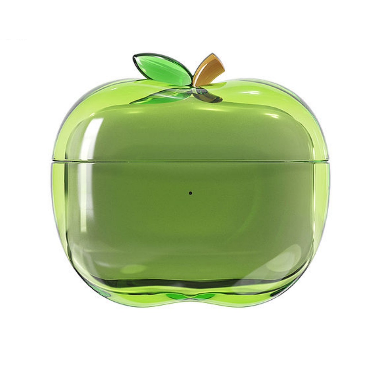 사과 에어팟케이스 에어팟4케이스 이어폰 특이한 귀여운 예쁜 선물 키링 젤리 가벼운 투명 - 상세 이미지 4