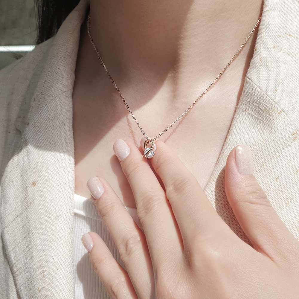 14k팬던트 큐빅목걸이 여자명품목걸이 30대여자생일선물 이미지 7