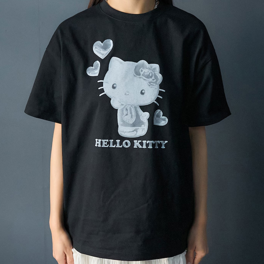 프릭스 스토어 X 헬로키티 반팔티 HELLO KITTY 3D아트 프린트 T셔츠 3223220800566 - 상세 이미지 3