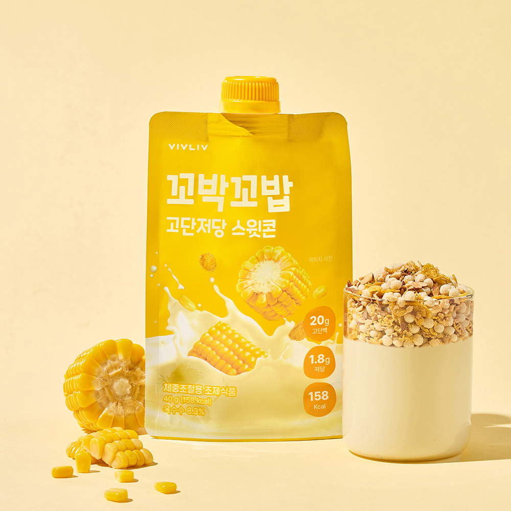 심으뜸 꼬박꼬밥 고단저당 단백질 쉐이크 1세트 스윗콘, 40g, 7개 - 상세 이미지 2