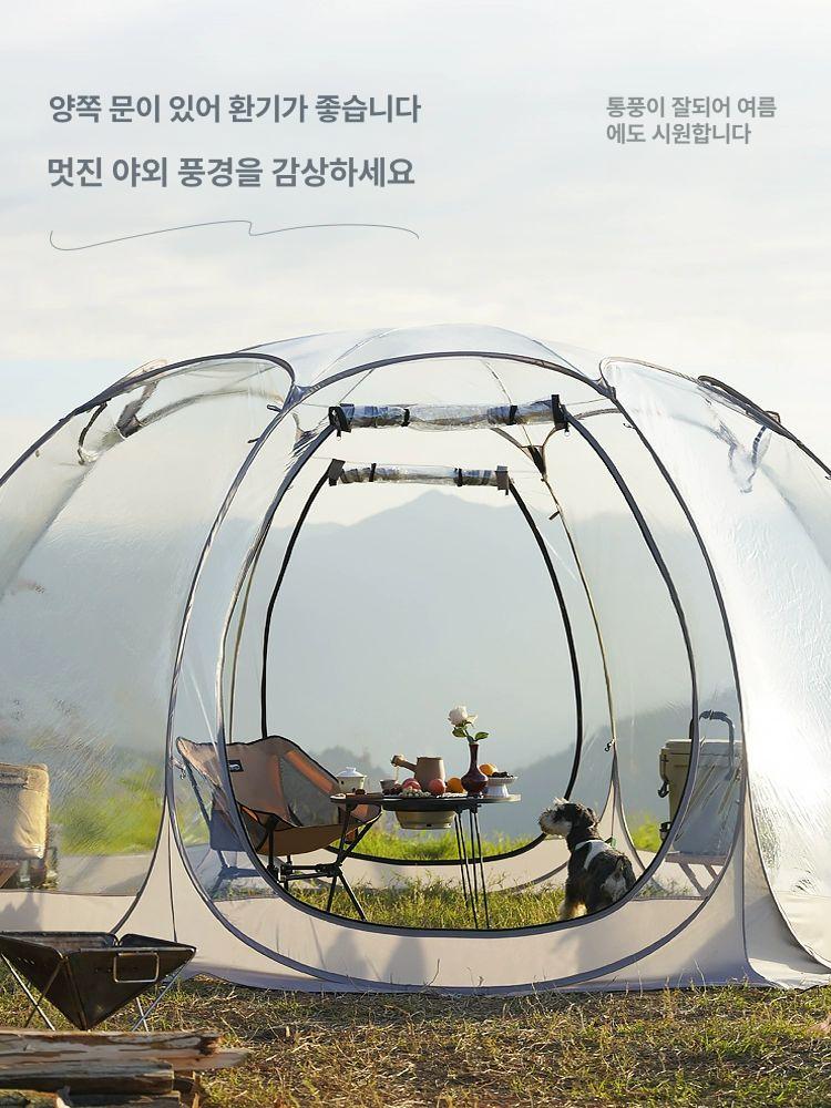 투명텐트 버블 야외 글램핑 돔 텐트 펜션 카페 이글루 빙하 A - 상세 이미지 2