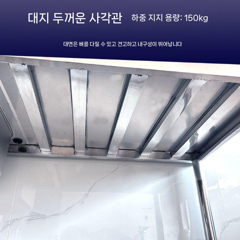 스테인레스 두꺼운 싱크조 분지 플레이트가있는 조리대 가정용 통합 및 층 싱글 세면기 더블 중간 상업용 괄호가있는 몰딩 - 상세 이미지 5