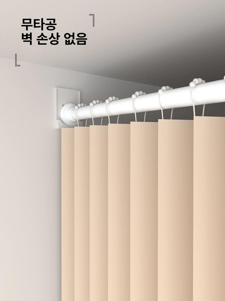 공간분리가벽 무타공 셀프가벽 행복주택 고급형 원룸 가리개 단독 선반 커튼 포함 안됨 - 상세 이미지 3