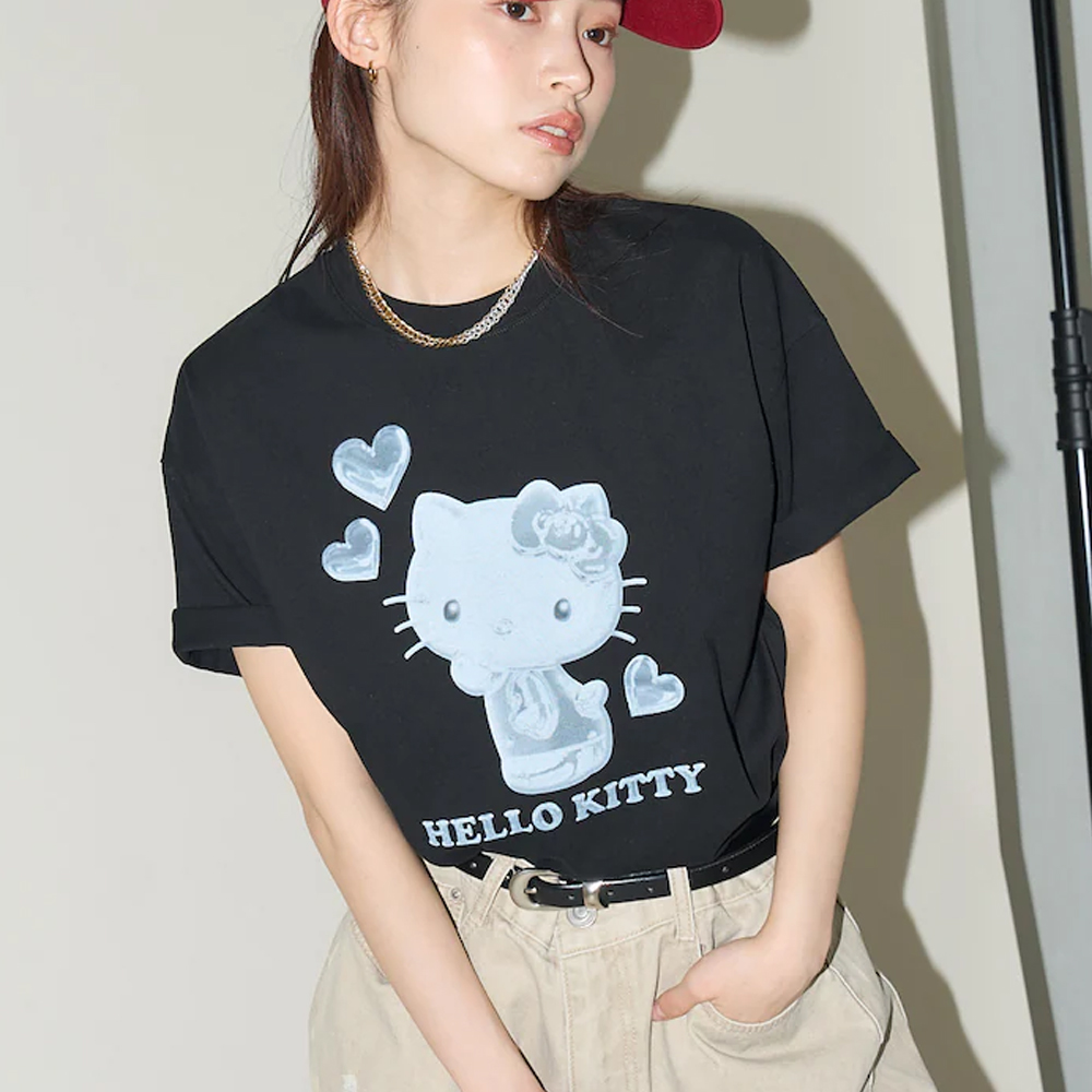 프릭스 스토어 X 헬로키티 반팔티 HELLO KITTY 3D아트 프린트 T셔츠 3223220800566 - 상세 이미지 2