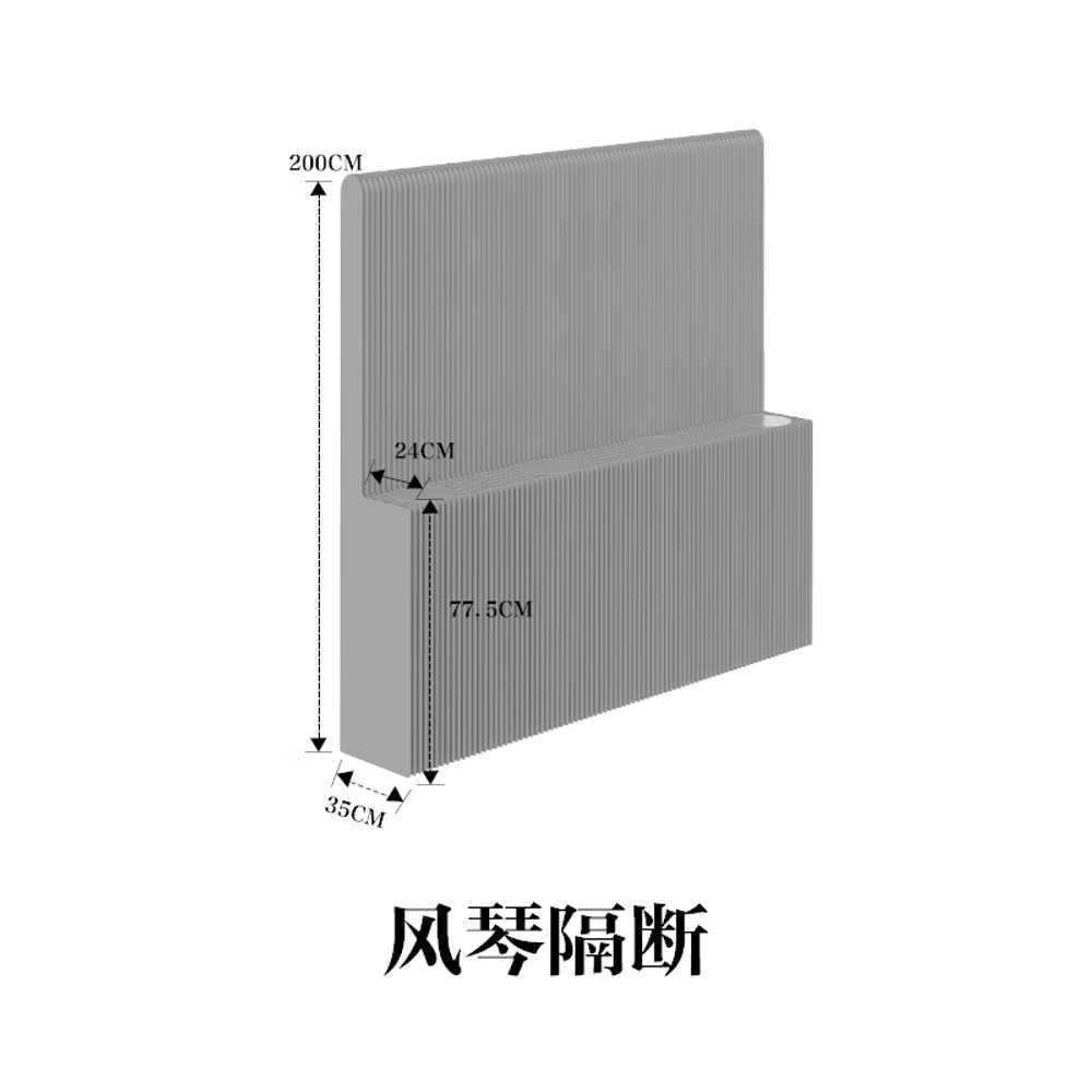 종이 가벽 접이식 파티션 경량 가림막 대형 칸막이 200-300x35x150cm - 상세 이미지 3