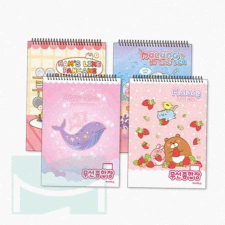 뉴몰 여아 무선종합장 1p 대학노트 줄공책 유선노트