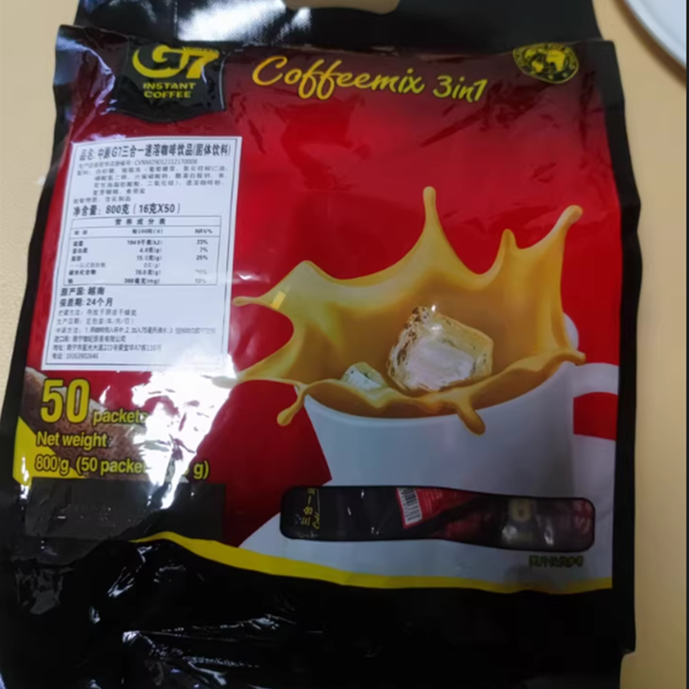 진한 베트남 커피믹스 G7 3in1 g7커피 50포 800g 믹스커피  16g 50포 1봉지 - 상세 이미지 3