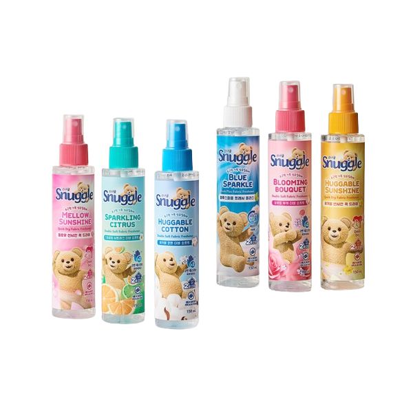 NEW리뉴얼 스너글 섬유탈취제 150ml 단품 6종 택 1 여권케이스 한정기획 : 카리스광클