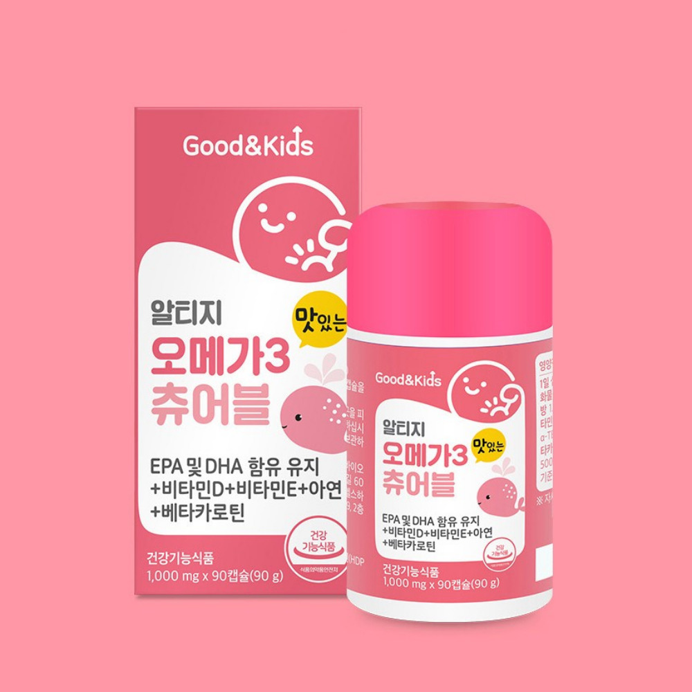 내츄럴플러스 굿앤키즈 알티지 오메가3 츄어블 아기 임산부 피쉬오일 구미 90캡슐, 3개 - 상세 이미지 3