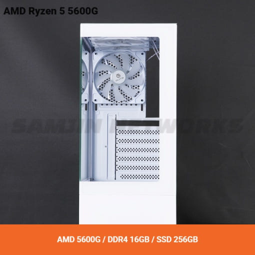 PCKOREA AMD 5600G 고성능 가성비 조립 컴퓨터 PC [AMD5600G/DDR4 16GB/SSD256GB]