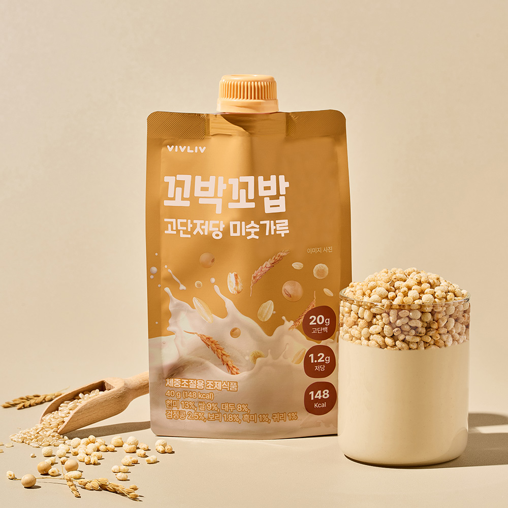 심으뜸 꼬박꼬밥 고단저당 단백질 쉐이크 1세트 미숫가루맛, 40g, 7개 이미지 2