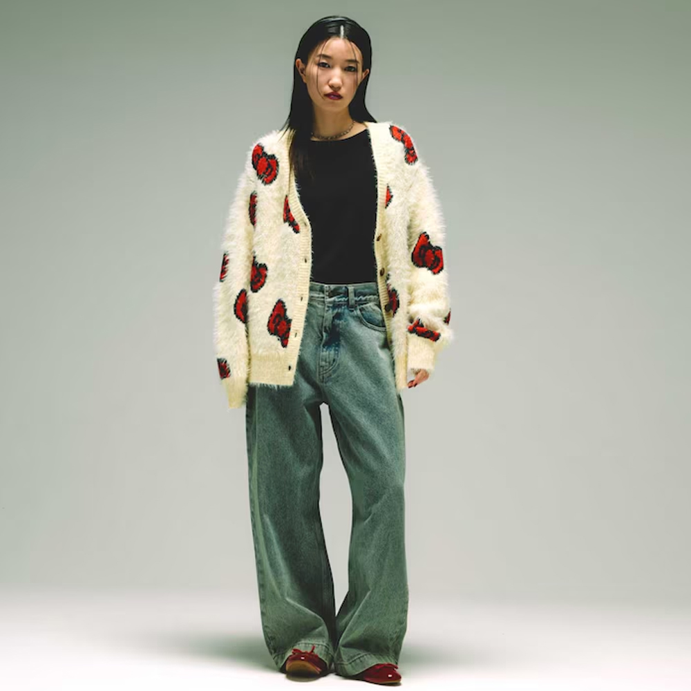 프릭스 스토어 X 헬로키티 가디건 리본 무늬 V Knit Cardigan 1132248902903 - 상세 이미지 4