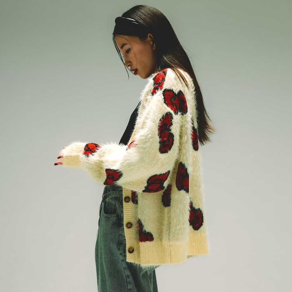프릭스 스토어 X 헬로키티 가디건 리본 무늬 V Knit Cardigan 1132248902903 - 메인 이미지