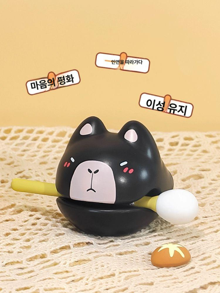 귀여운 목탁 타악기 기도 인테리어 명상 정서적 안정 장식 스트레스 해소 책상 장식품 돼지문으로들어가기 - 상세 이미지 4