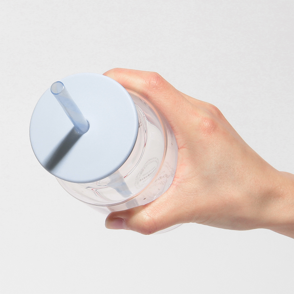 일본 스타벅스 글라스 텀블러 마린 보더 빨대 473ml - 상세 이미지 5