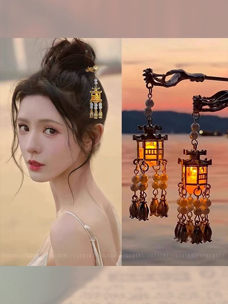 비녀 뒤꽂이 젓가락 연꽃 한복 구슬 대나무 전통 19 목련 머리핀 - 상세 이미지 4